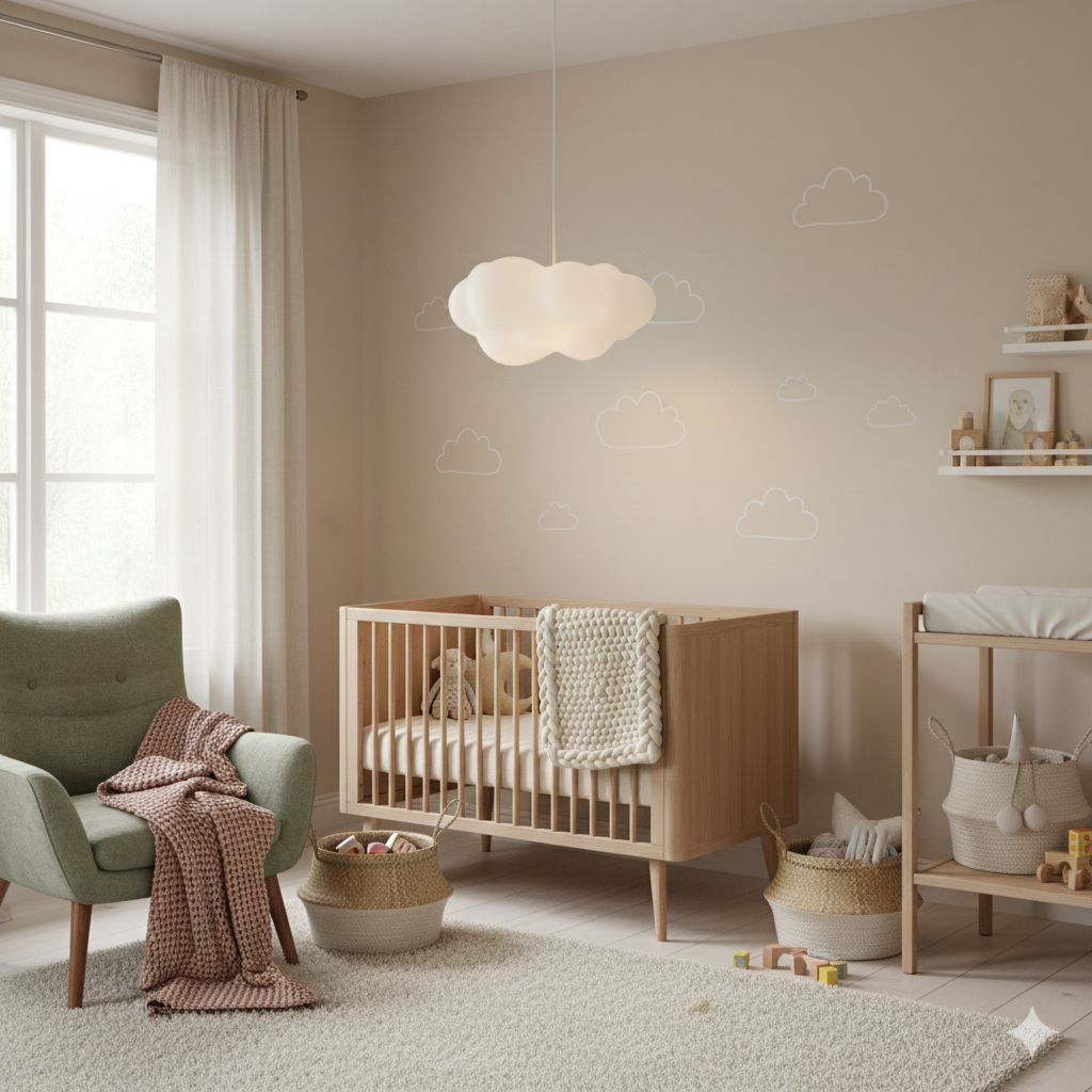 Luminária pendente Nuvem Algodão Fluffy